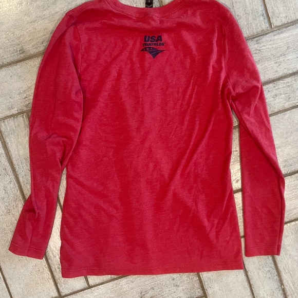USAT (triathlon) vintage print Long sleeve tee - Picture 3 of 5